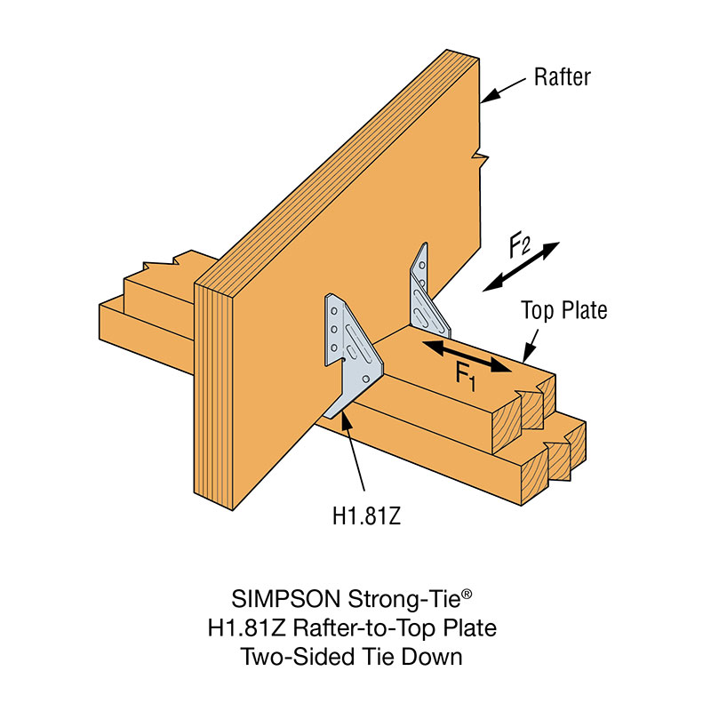 roof rafter tie downs