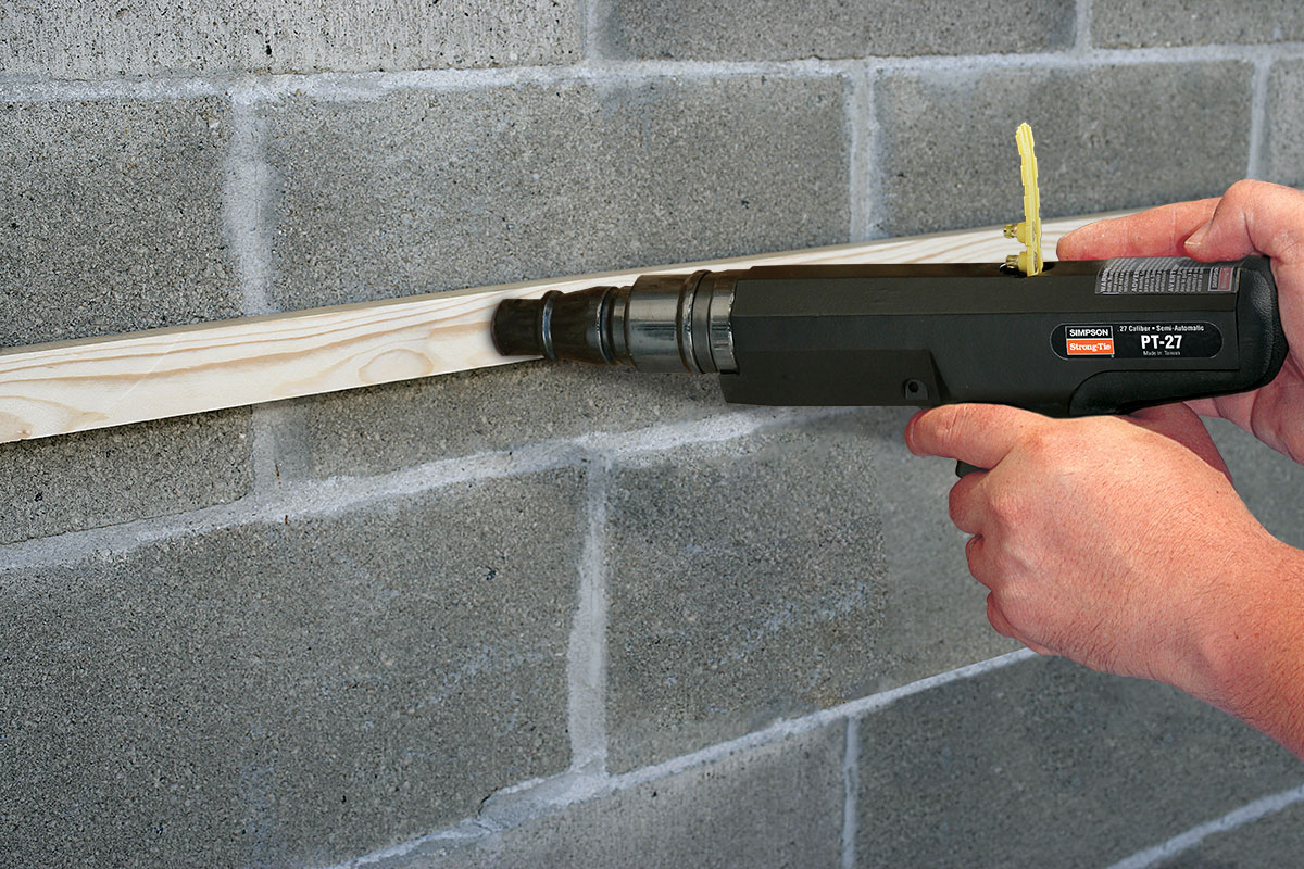 0.22 Caliber Powder Actuated Tool Nail Gun Power Fastening Nailer Concrete  Steel | eBay