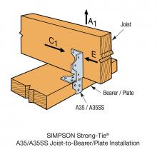 A34 A35 Reinforced Angle Bracket | Simpson Strong-Tie